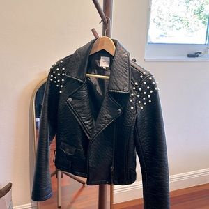 Joe's Jeans faux leather jacket new without tags small size